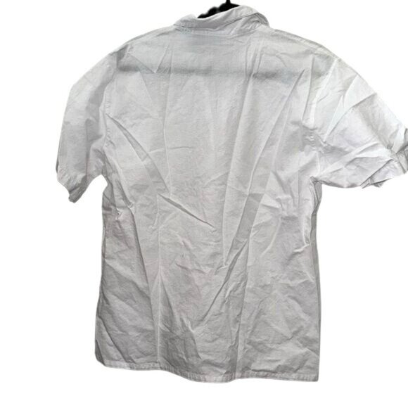 Cabin Creek Womens X-Large White Floral Embroidered Button-Up Shirt - Picture 6 of 7